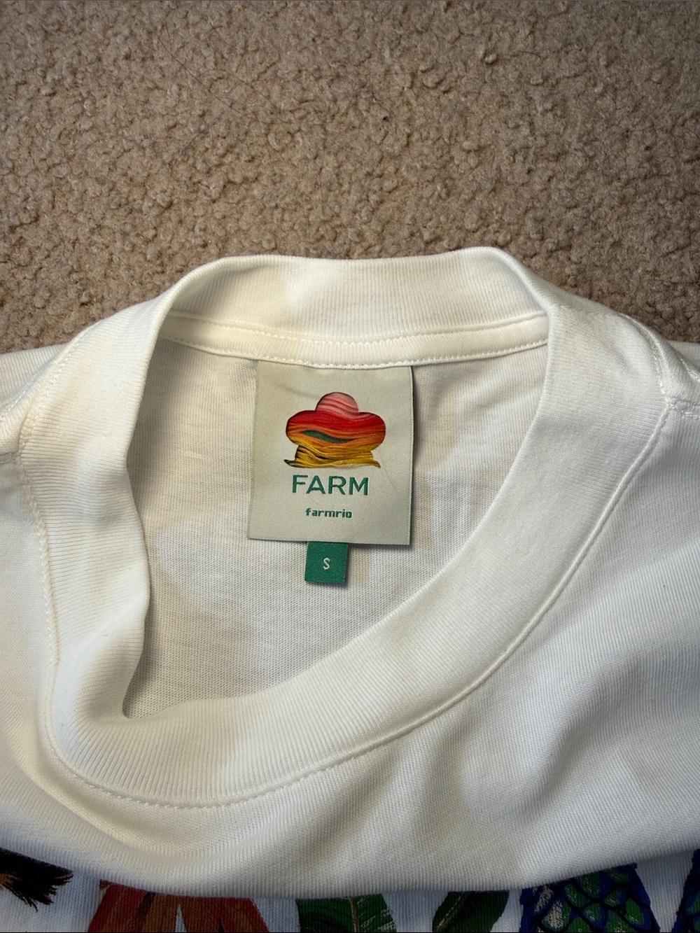 Farm Rio Wild Relaxed T-Shirt off white - Picture 3 of 4